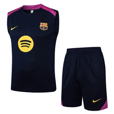 25-26 Barcelona Sleeveless Training Kits Tracksuits Cheap Football Jersey Wholesale Yupoo
