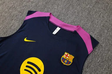 25-26 Barcelona Sleeveless Training Kits Tracksuits Cheap Football Jersey Wholesale Yupoo