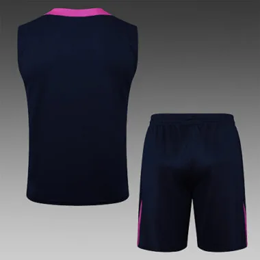 25-26 Barcelona Sleeveless Training Kits Tracksuits Cheap Football Jersey Wholesale Yupoo