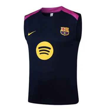 25-26 Barcelona Sleeveless Training Kits Tracksuits Cheap Football Jersey Wholesale Yupoo