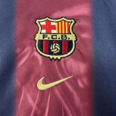 00-01 Kids Retro Barcelona Home x CJ Edition Skeleton Soccer Jersey