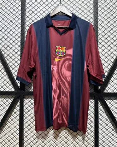 00-01 Retro Barcelona Home x CJ Edition Skeleton Soccer Jersey