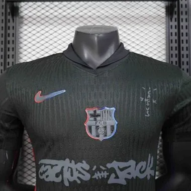 2025/26 Player Barcelona Away x Travis Scott Soccer Jersey