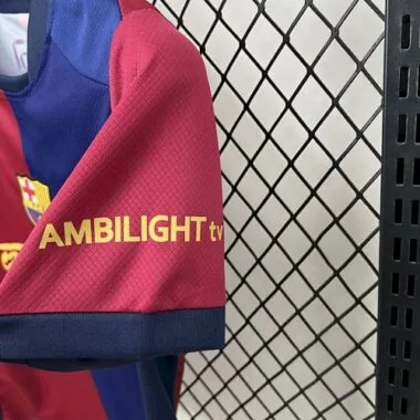 25-26 Kids Barcelona Home x Travis Scott Soccer Jersey