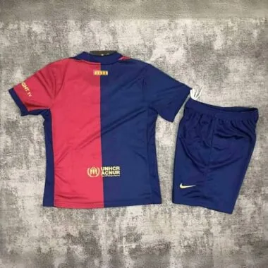 24-25 Barcelona Home Kid Kits Youth Apparels