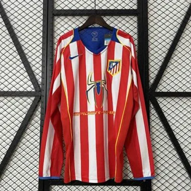 2004-05 Retro Long sleeve Atletico Madrid Home S-XXL