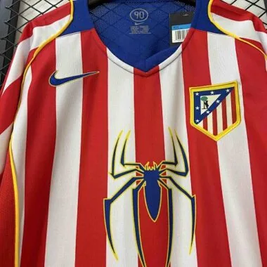 2004-05 Retro Long sleeve Atletico Madrid Home S-XXL