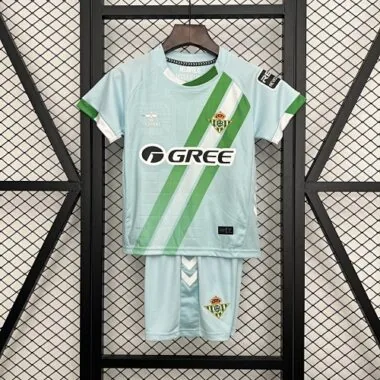 25-26 Kids Real Betis Away Kits Cheap Football Jersey Wholesale Yupoo