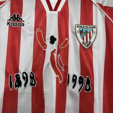 97-98 Athletic Bilbao Home Retro Kit Football Apparel