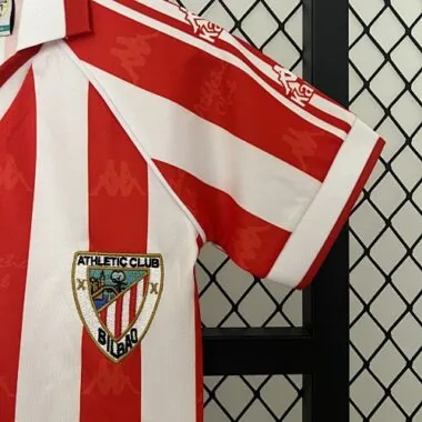 95-57 Athletic Bilbao Home Retro Kid Kits Youth Apparels