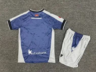 25-26 Kids Real Sociedad Away Kit Cheap Football Jersey Wholesale Yupoo