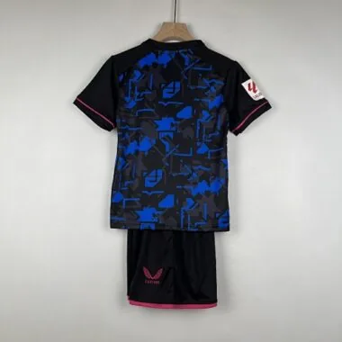 23-24 kids Sevilla third away size 16-28 football t-shirt