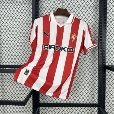 25-26 Sporting de Gijón Home Kit S-2XL Cheap Football Jersey Wholesale Yupoo