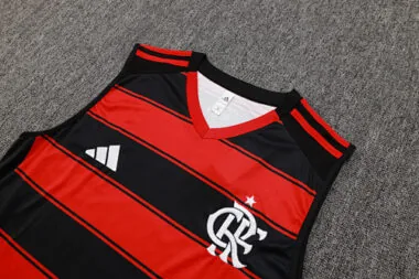 25-26 Equipaciones de entrenamiento sin mangas del Flamengo, chándales, camisetas de fútbol baratas, venta al por mayor en Yupoo