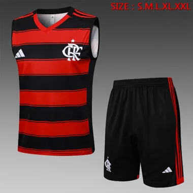 25-26 Equipaciones de entrenamiento sin mangas del Flamengo, chándales, camisetas de fútbol baratas, venta al por mayor en Yupoo