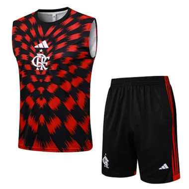 25-26 Flamengo Sleeveless Training Kits Tracksuits Cheap Football Jersey Wholesale Yupoo