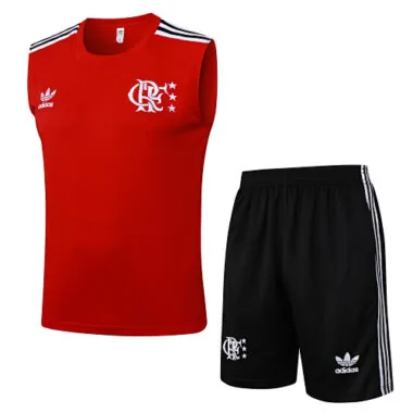 25-26 Flamengo Sleeveless Training Kits Tracksuits Cheap Football Jersey Wholesale Yupoo