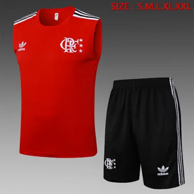 25-26 Completi da allenamento senza maniche del Flamengo, tute da ginnastica, maglie da calcio economiche all'ingrosso su Yupoo