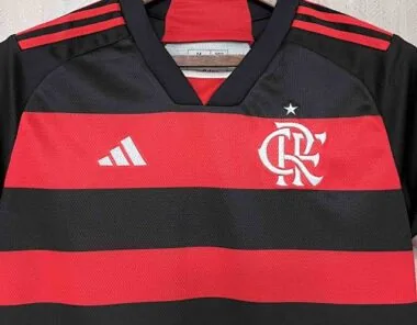 24-25 Flamengo Home Kit Woman Shirt With All Sponsor