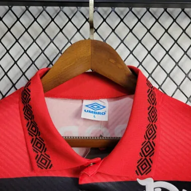 94-95 Flamengo Home Retro Kit Long Sleeve Vintage Shirt