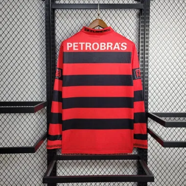 94-95 Flamengo Home Retro Kit Long Sleeve Vintage Shirt