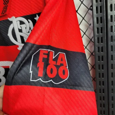 94-95 Flamengo Home Retro Kit Long Sleeve Vintage Shirt