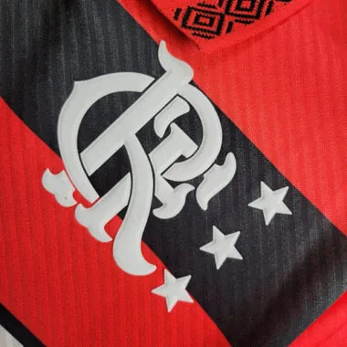 94-95 Flamengo Home Retro Kit Long Sleeve Vintage Shirt