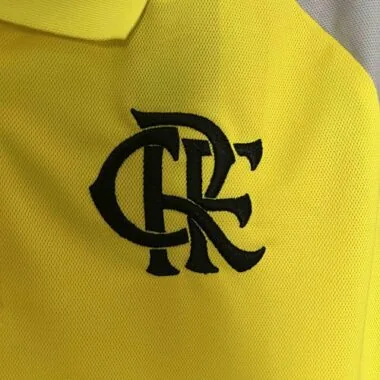 2024 Flamengo Training Yellow Polo Shirt