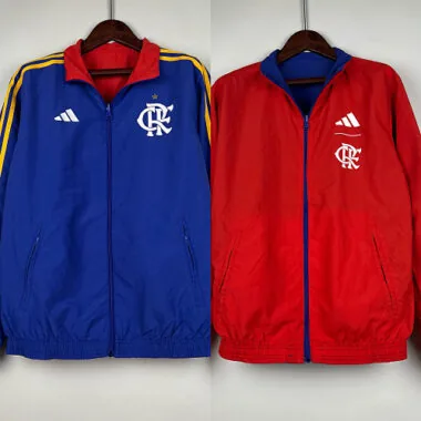 23-24 Flamengo Double Sided Windbreaker Hoodie Jackets Yupoo