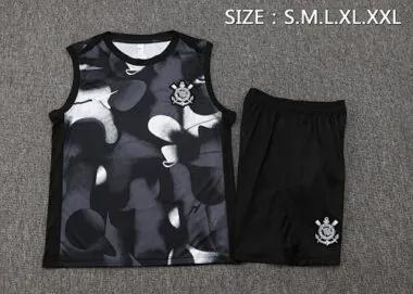 25-26 Corinthians Sleeveless Training Kits Tracksuits Cheap Football Jersey Wholesale Yupoo