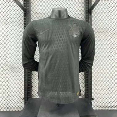 24-25 Corinthians Away Long Sleeve Kit Player Version Shirt