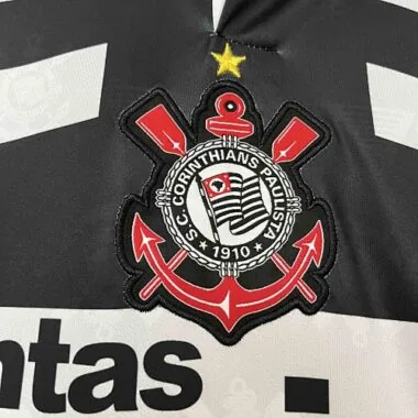Equipamento Retro de Futebol dos Corinthians para Jogos Fora de Casa de 95-96 AAAAJersey Yupoo
