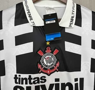 Equipamento Retro de Futebol dos Corinthians para Jogos Fora de Casa de 95-96 AAAAJersey Yupoo