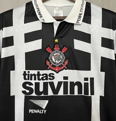Equipamento Retro de Futebol dos Corinthians para Jogos Fora de Casa de 95-96 AAAAJersey Yupoo