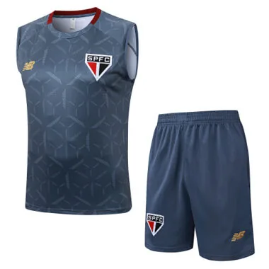 25-26 Sao Paulo Sleeveless Training Kits Tracksuits Cheap Jersey Wholesale Yupoo