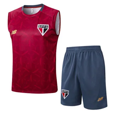 25-26 Sao Paulo Sleeveless Training Kits Tracksuits Cheap Jersey Wholesale Yupoo