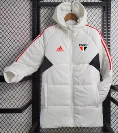 2023/24 Sau Paulo white cotton coat size
