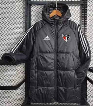 23-24 Sao Paulo black cotton coat size S-2XL