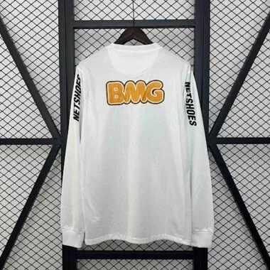 Maglia da casa Santos 2011-12 in stile retrò a maniche lunghe, taglie S-XXL