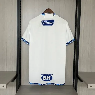 24-25 Cruzeiro Away Kit with All Sponsors