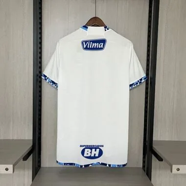 24-25 Cruzeiro Away Kit with All Sponsors