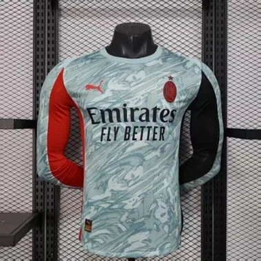 25-26 Player AC Milan Goalkeeper Long Sleeve Kit S-3XL Cheap Football Jersey Wholesale Yupoo