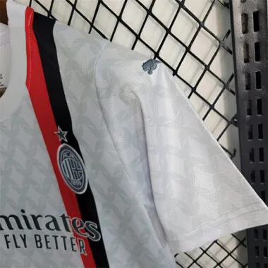 Camisetas de fútbol del AC Milan para niños, para partidos fuera de casa, tallas 16-28, 23-24