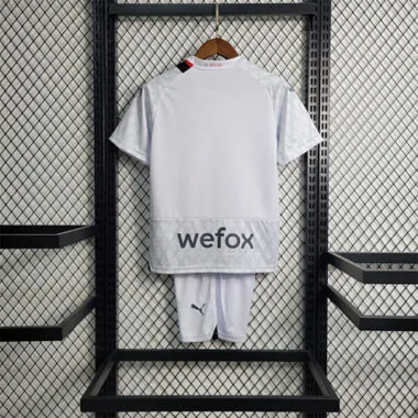 Camisetas de fútbol del AC Milan para niños, para partidos fuera de casa, tallas 16-28, 23-24