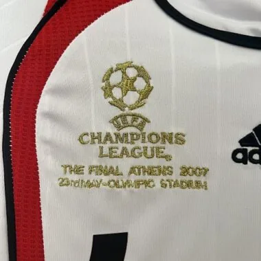 07-08 AC Milan Retro Kid UCL Final Version Kits Sets Jersey