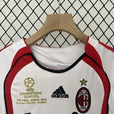 07-08 AC Milan Retro Kid UCL Final Version Kits Sets Jersey