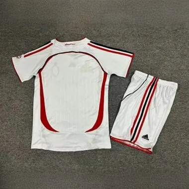 07-08 AC Milan Retro Kid UCL Final Version Kits Sets Jersey