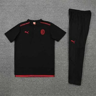 AC Milan Polo blackred Team Badge
