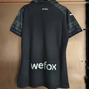 2023/24 AC Milan Fourth Woman Kit Black Lady Shirt