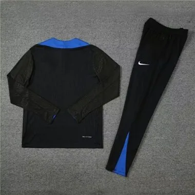 2024/25 Inter Milan Long Sleeve Tracksuit Black Training Suits
